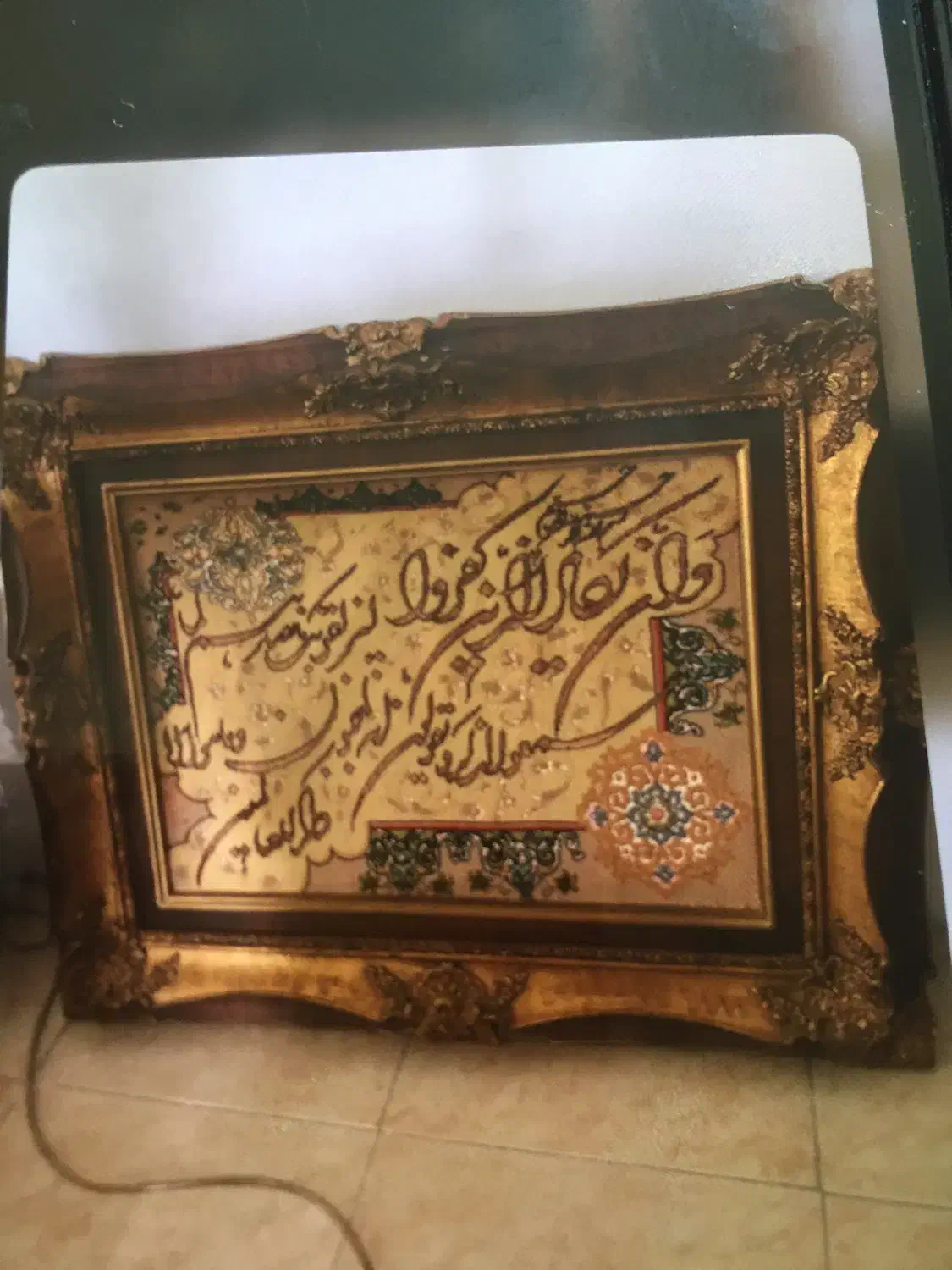 تابلو فرش دستبافت گل ابریشم وان یکاد|تابلو فرش|تهران, سوهانک|دیوار