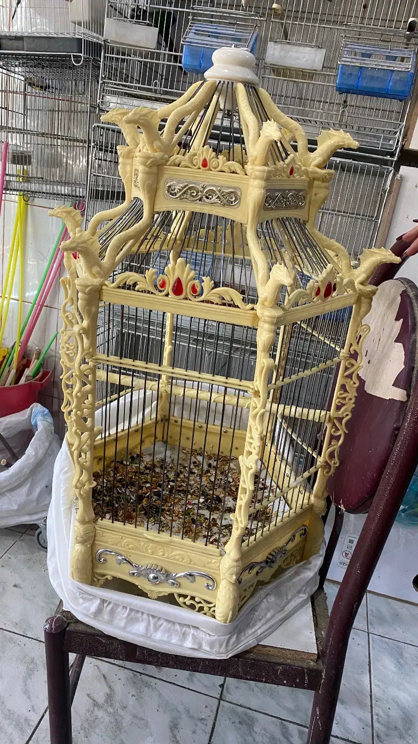 قفس|لوازم جانبی حیوانات|خوی, |دیوار