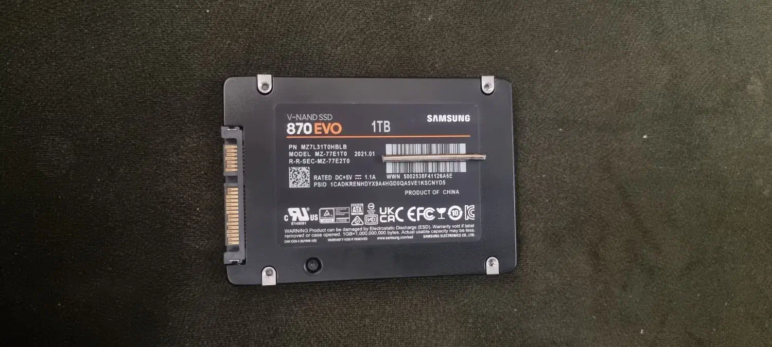 هارد ssd سامسونگ 1ترابایت|قطعات و لوازم جانبی رایانه|تبریز, |دیوار