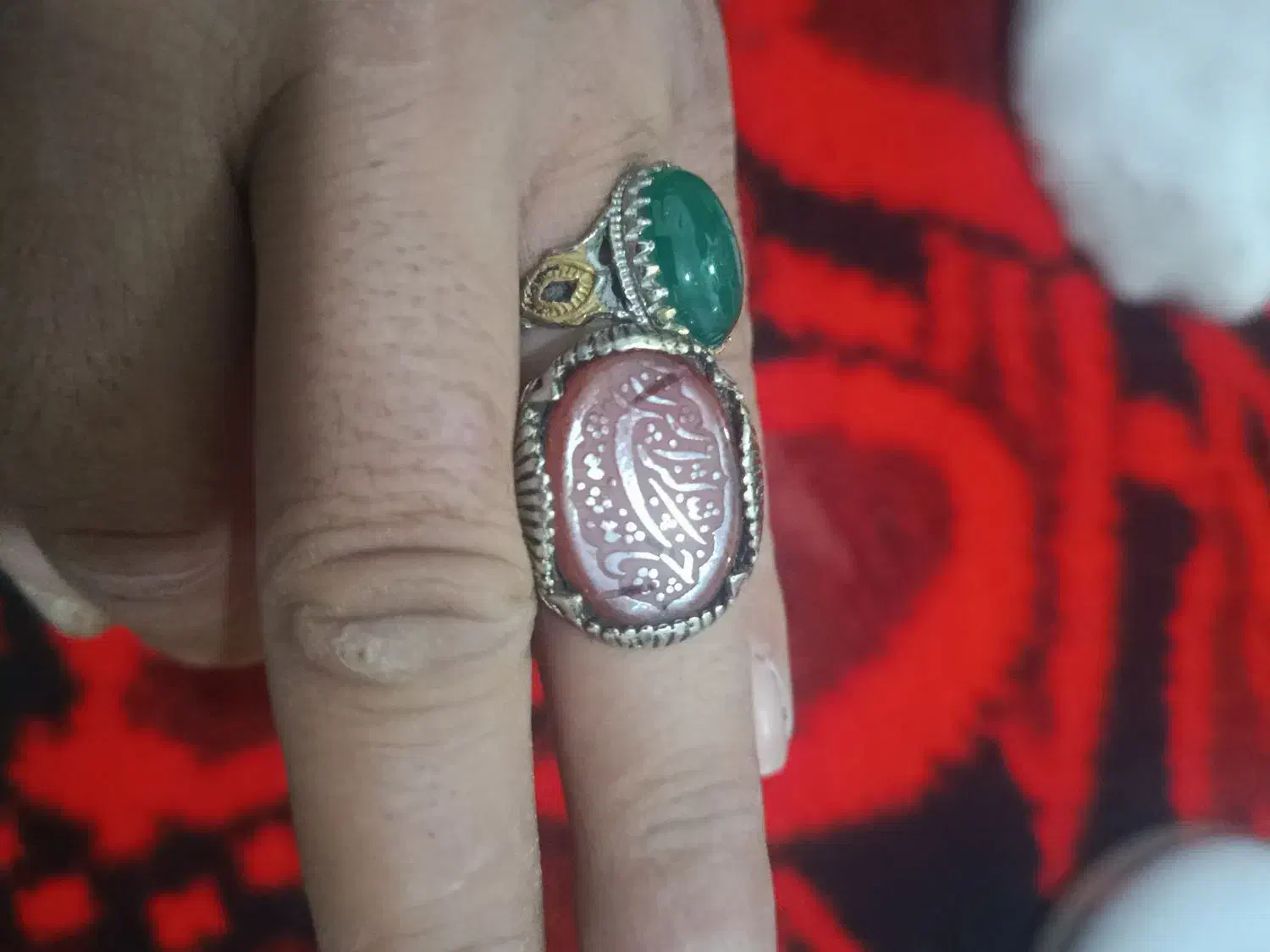 انگشتر نقره نگین عقیق|جواهرات|محمدیه-قزوین, |دیوار