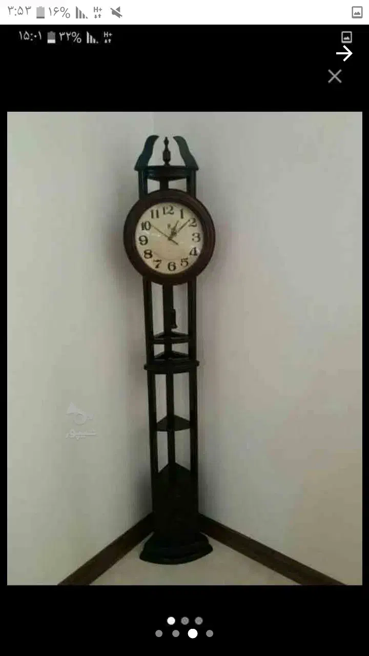 ساعت ایستاده چوبی|ساعت دیواری و تزئینی|ساری, |دیوار