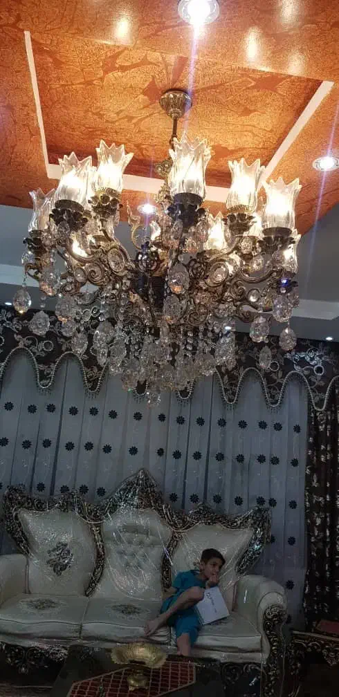 لوستر برنج ۱۶شعله|لوستر و چراغ آویز|اسلام‌شهر, شهرک احمدیه|دیوار