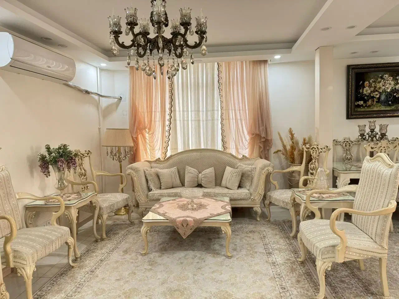 مبل استیل کلاسیک به همراه غذا خوری ۸ نفره|مبلمان خانگی و میز عسلی|تهران, شمیراننو|دیوار