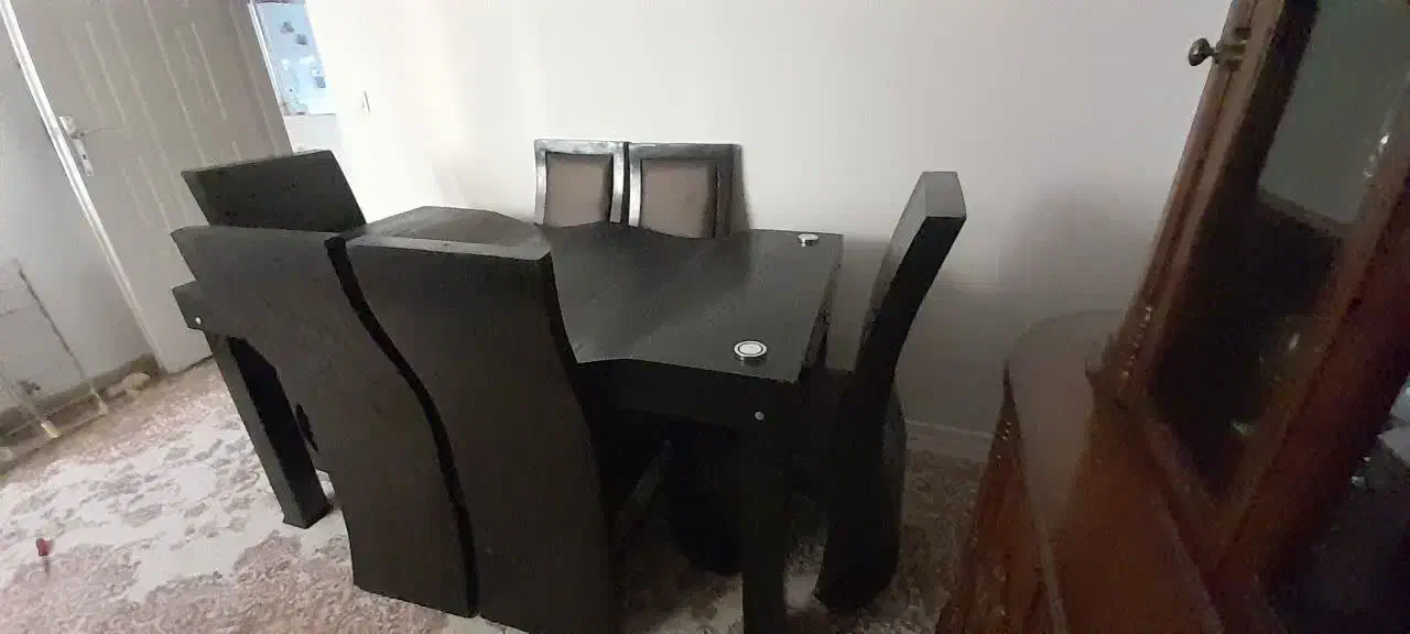 میز نهار خوری 6 نفره با صندلی کودک اضافه|میز و صندلی غذاخوری|شاندیز, |دیوار