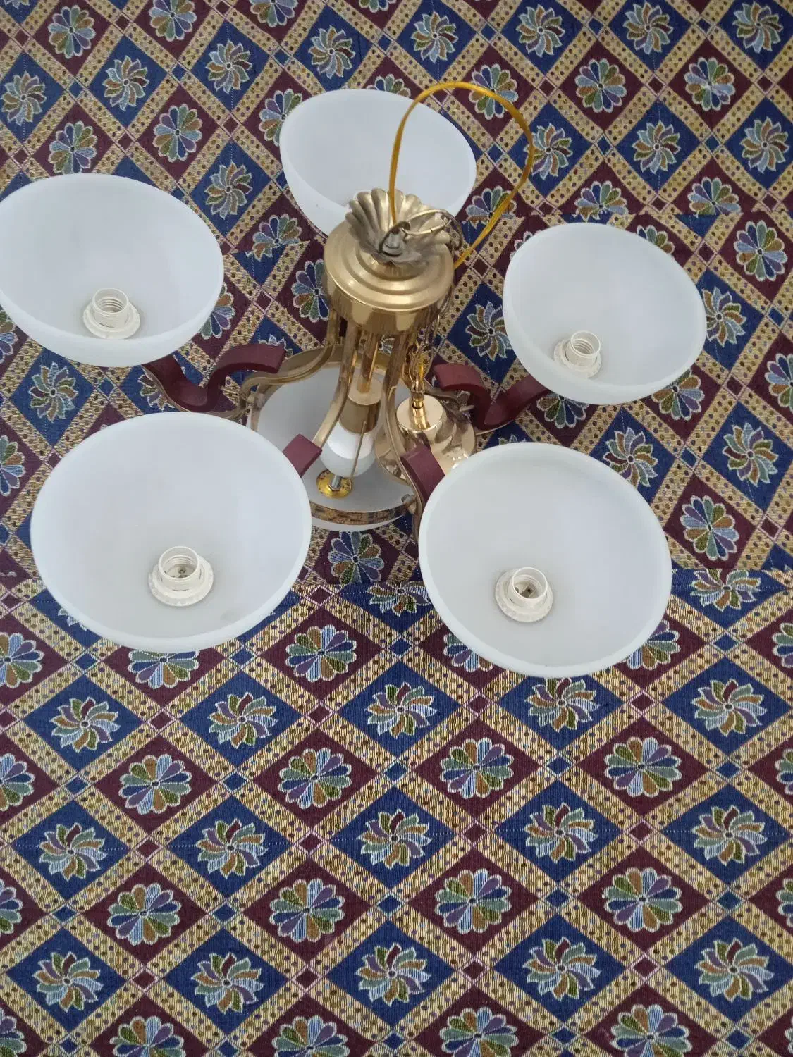 لوستر زیبا و شیک ۶شاخه|لوستر و چراغ آویز|ملارد, |دیوار