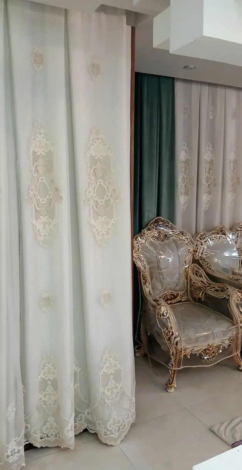 پرده سالن پذیرایی|پرده، رانر، رومیزی|اصفهان, بهارستان (مخابرات)|دیوار