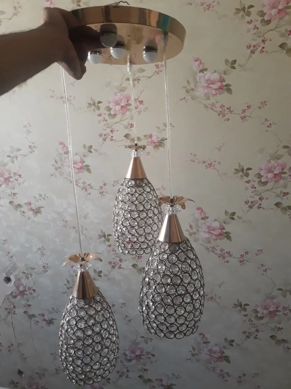 ۲عدد لوستر شیک،سه تایی|لوستر و چراغ آویز|اردبیل, |دیوار