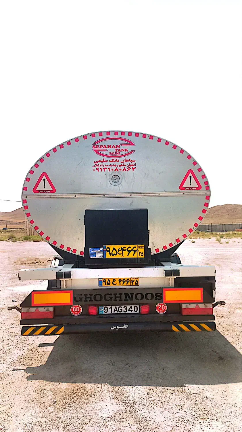 یک دستگاه تانکر سه محور قیر دوجداره|خودرو سنگین|صوفیان, |دیوار