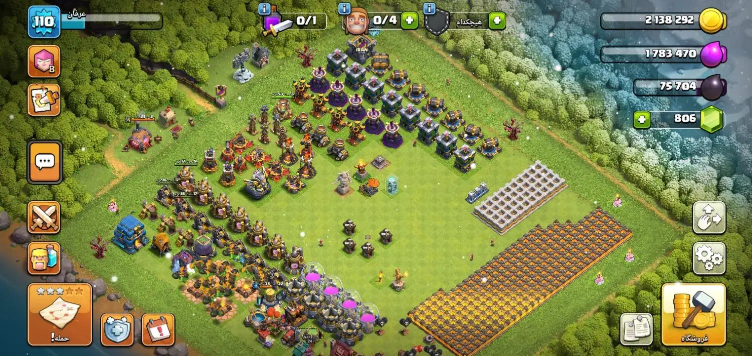 اکانت کلش آف کلنز تاون ۱۲|کنسول، بازی ویدئویی و آنلاین|قرچک, شهرک طلائیه|دیوار