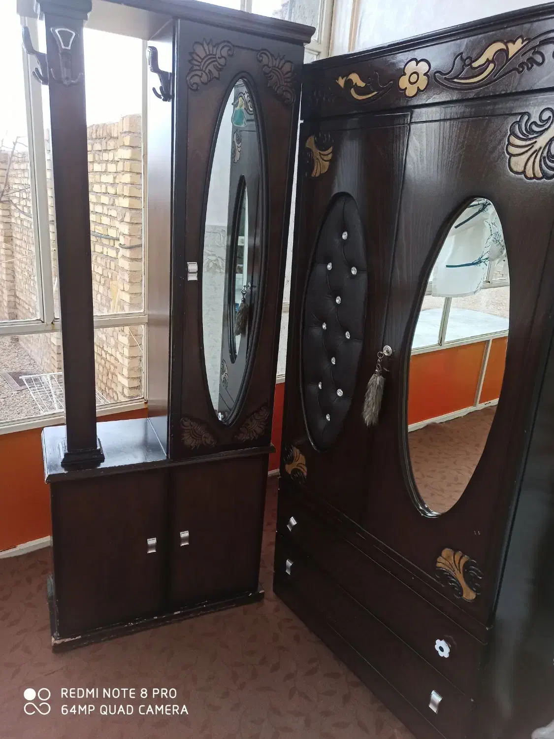 کمد و جاکفشی|جاکفشی، کمد، دراور|قیدار, |دیوار