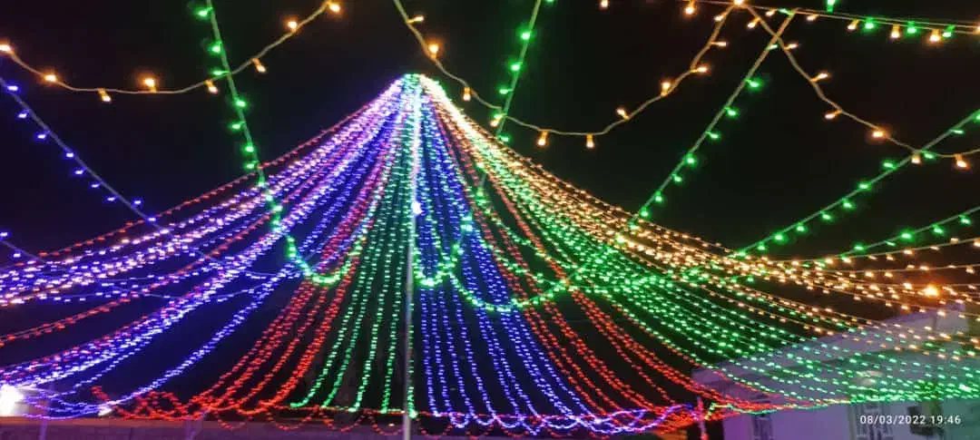 ریسه آرایی ماهور|ریسه و چراغ تزئینی|میناب, |دیوار