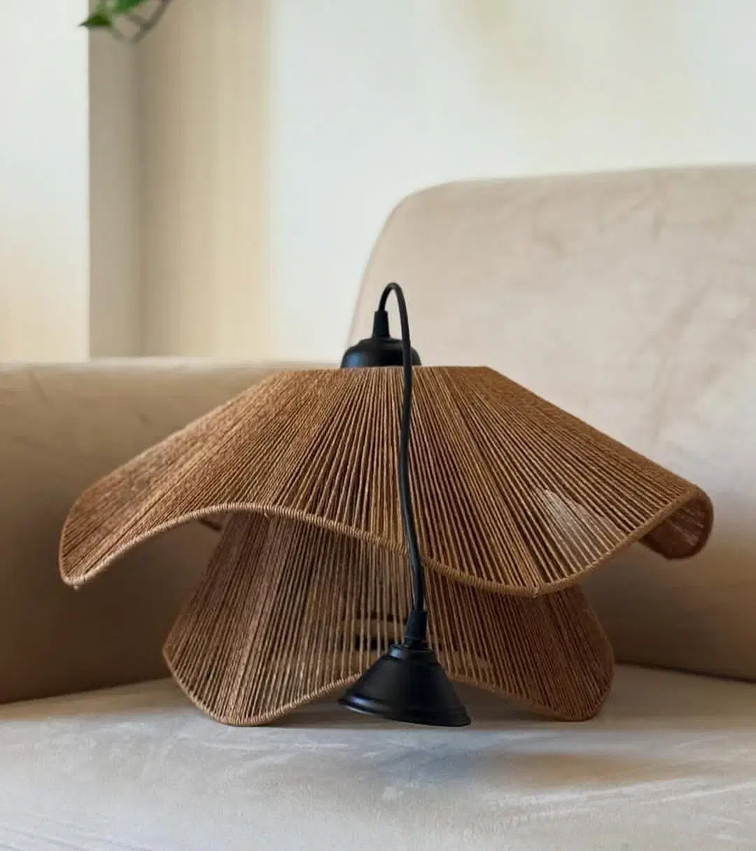 لوستر رافیا|لوستر و چراغ آویز|سنندج, |دیوار