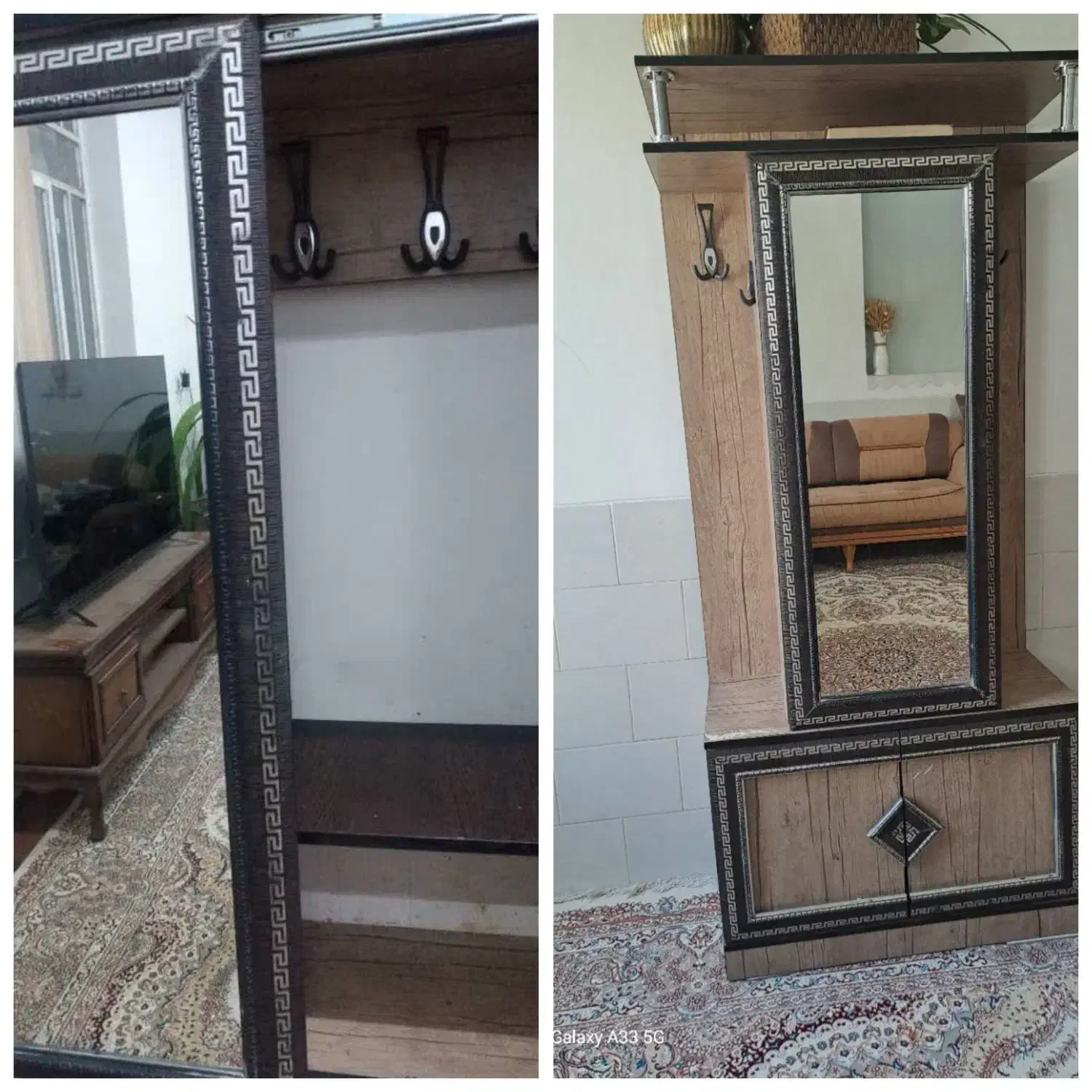 کمد و جاکفشی بافق|جاکفشی، کمد، دراور|بافق, |دیوار