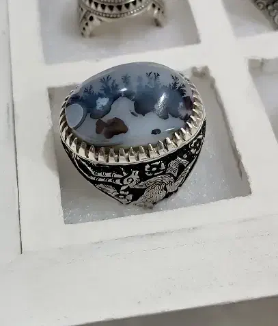 انگشتر قلمزنی شجر|جواهرات|اسلامآباد غرب, |دیوار