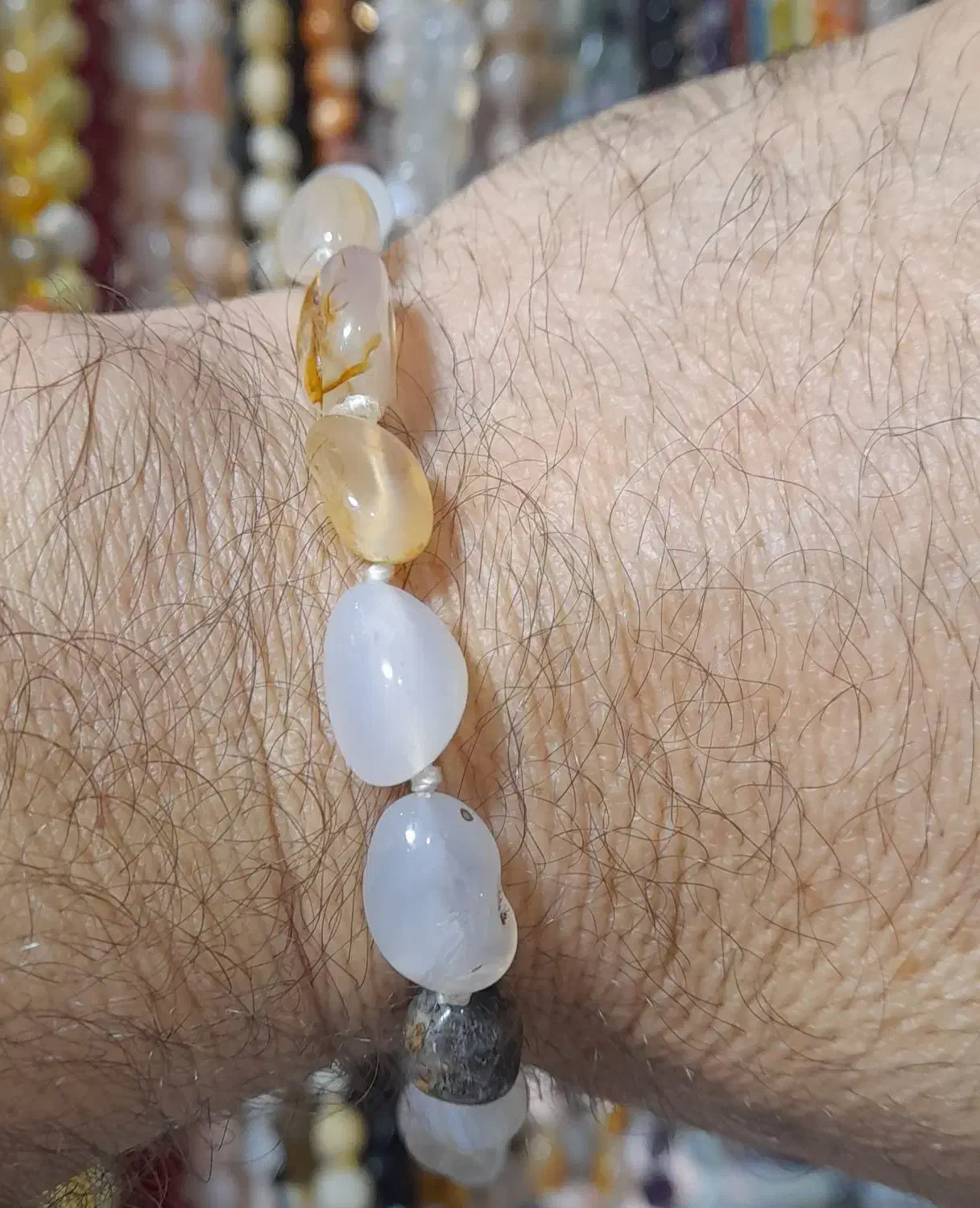 دستبند و گردنبند و تسبیح انواع سنگ های اصل|بدلیجات|همدان, |دیوار