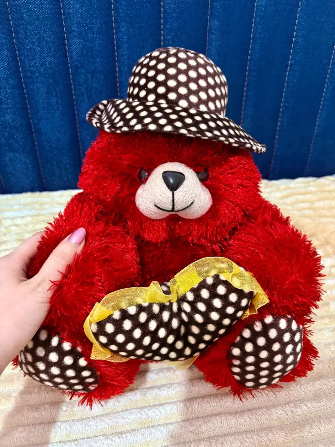 عروسک خرس قرمز ولنتاین|اسباببازی بچه|بابل, |دیوار