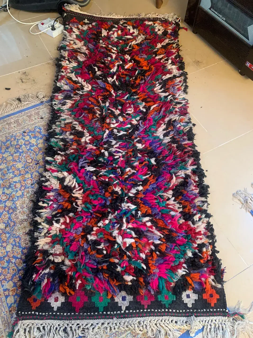 گلیم|گلیم، جاجیم، گبه|سمنان, |دیوار