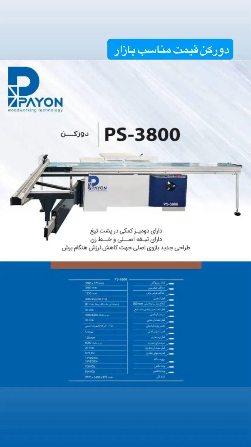 دورکن و لبه چسبان در مجموعه بازرگانی aco|ماشینآلات صنعتی|زنجان, |دیوار