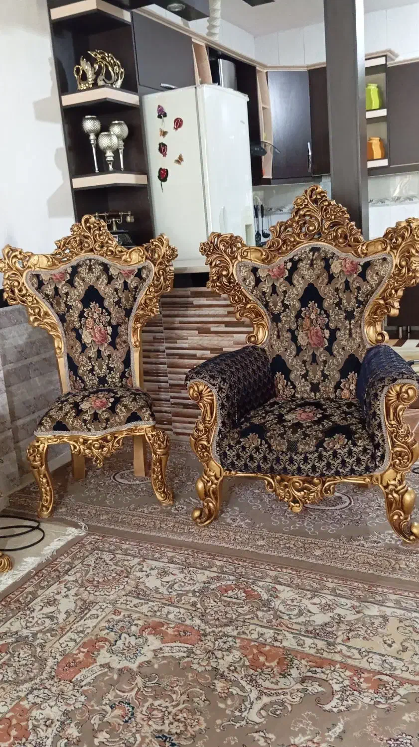 مبل سلطنتی 11نفره|مبلمان خانگی و میز عسلی|کرمانشاه, |دیوار