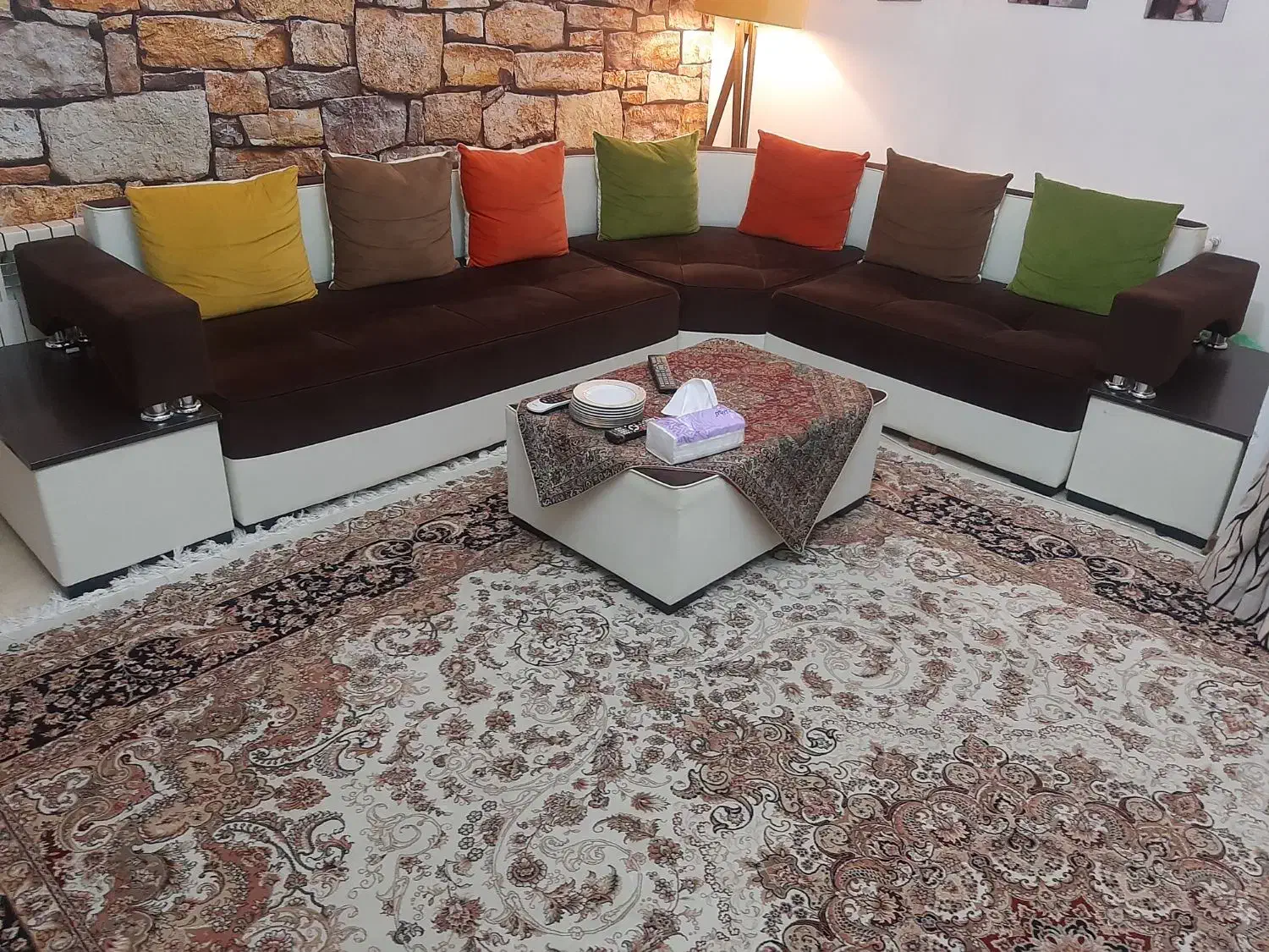 مبل ال هفت نفره تمیز فروش فوری|مبلمان خانگی و میز عسلی|رامسر, |دیوار