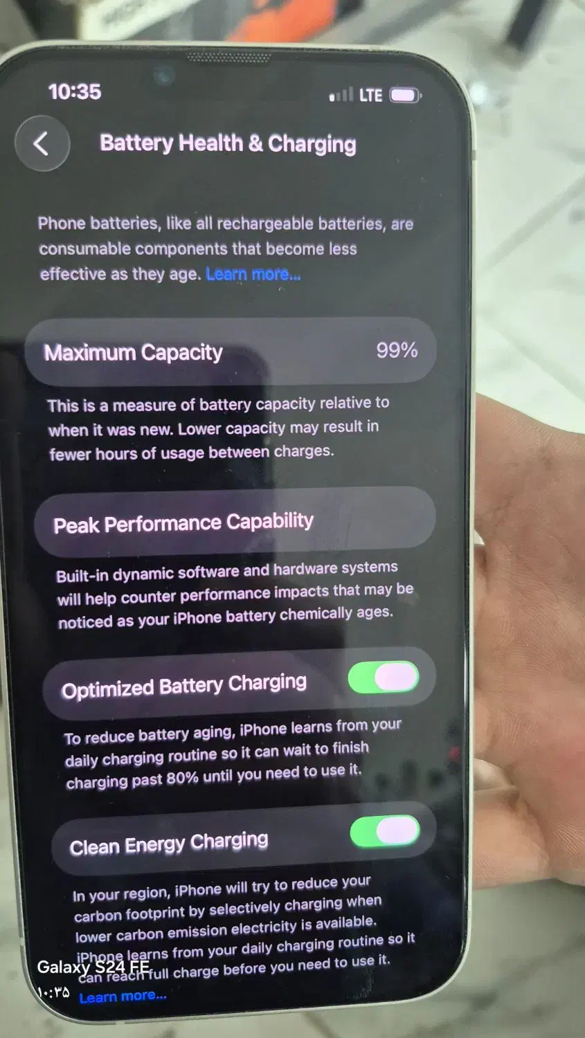 گوشی آیفون ۱۴ پلاس فوق سالم حافظه ۱۲۸ باطری ۹۹ درص|موبایل|بهارستان, |دیوار