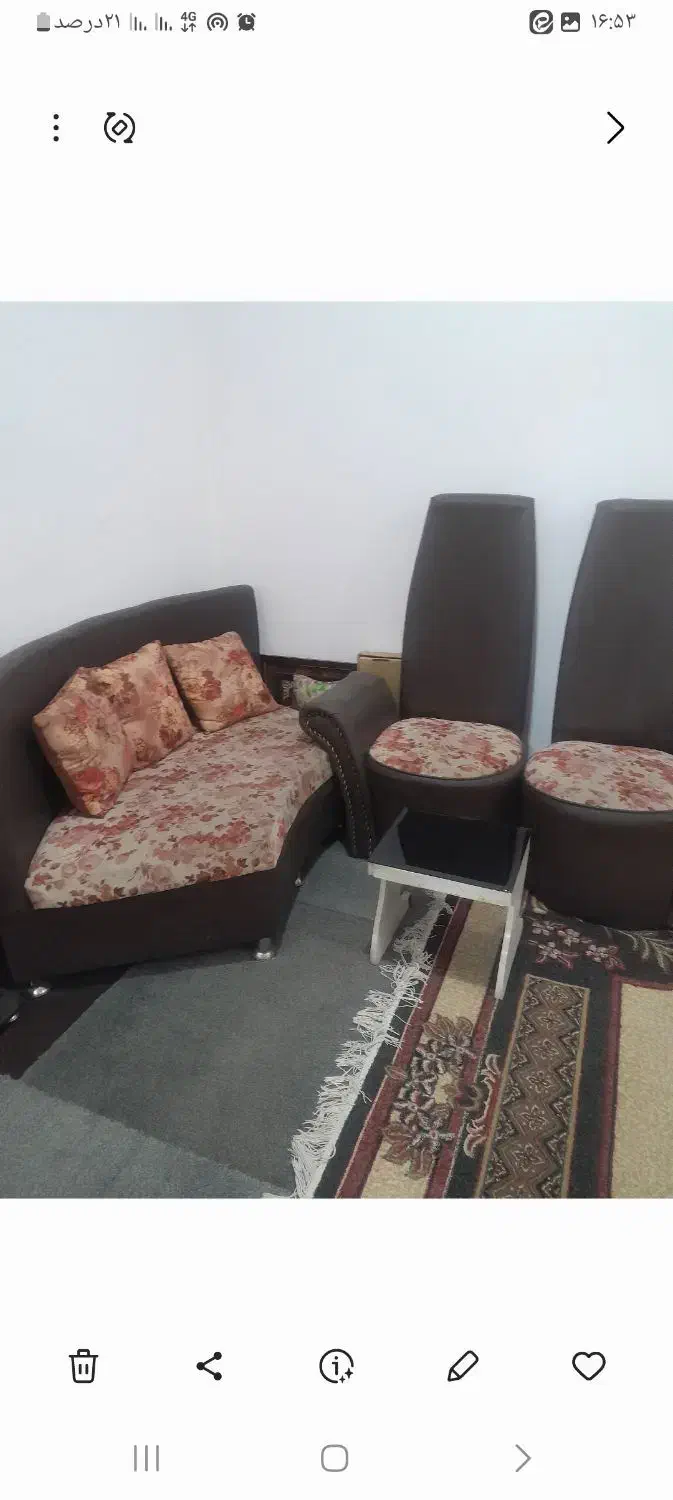 مبل ۴ نفر جمع جور|مبلمان خانگی و میز عسلی|دزفول, |دیوار