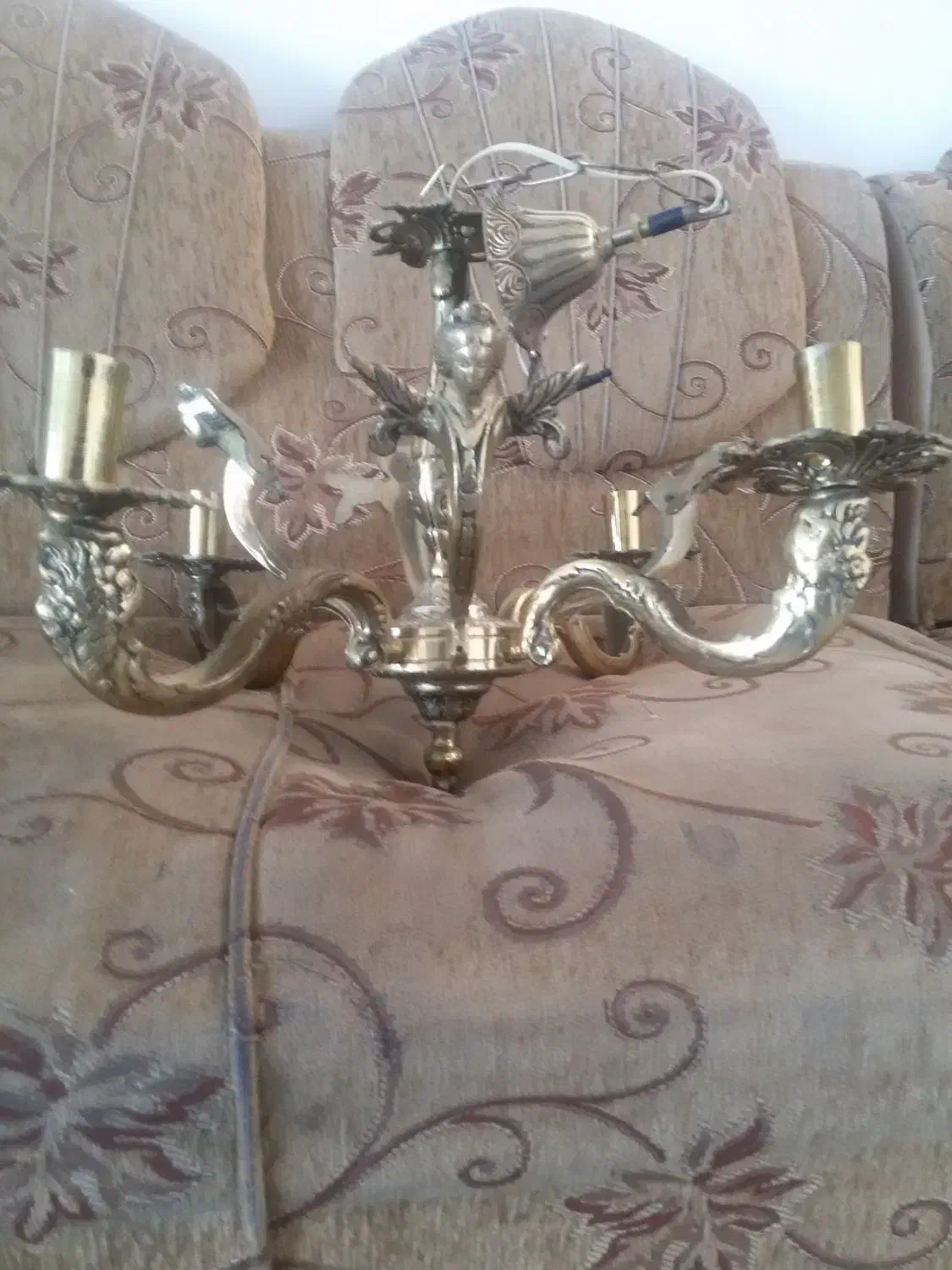 لوستر برنج|لوستر و چراغ آویز|خرمدره, |دیوار