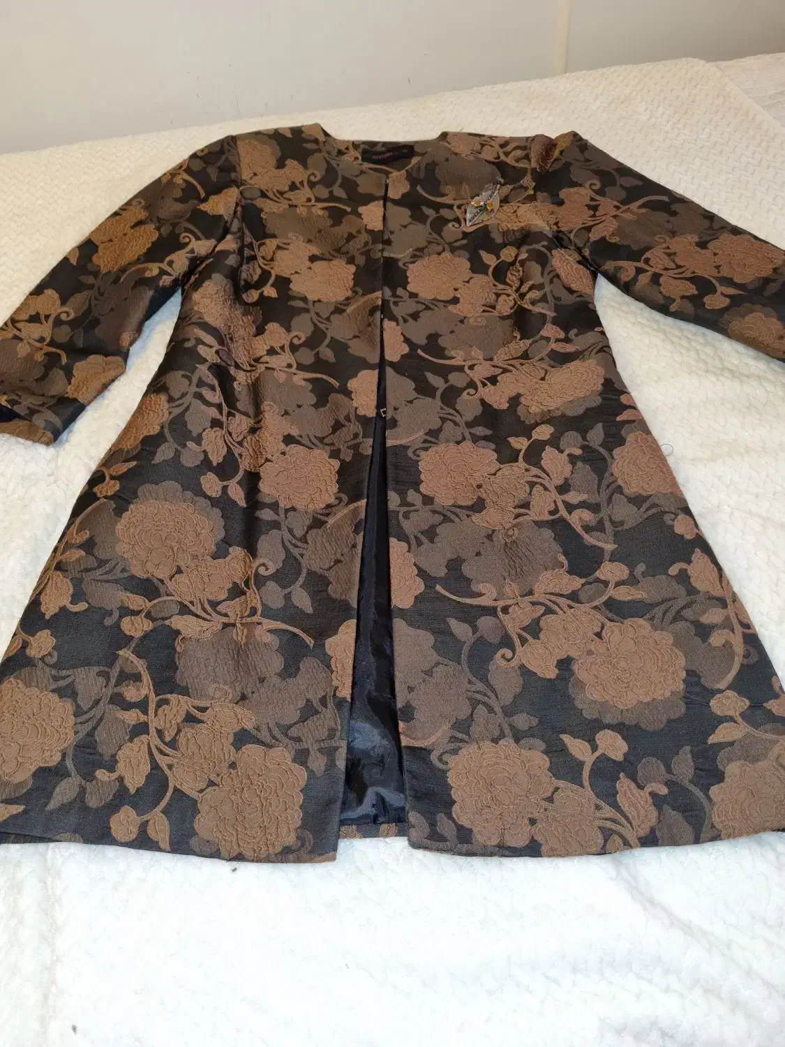 مانت کتی بلند ترک قهوه ای رنگ|لباس|تهران, شهرک بوعلی|دیوار