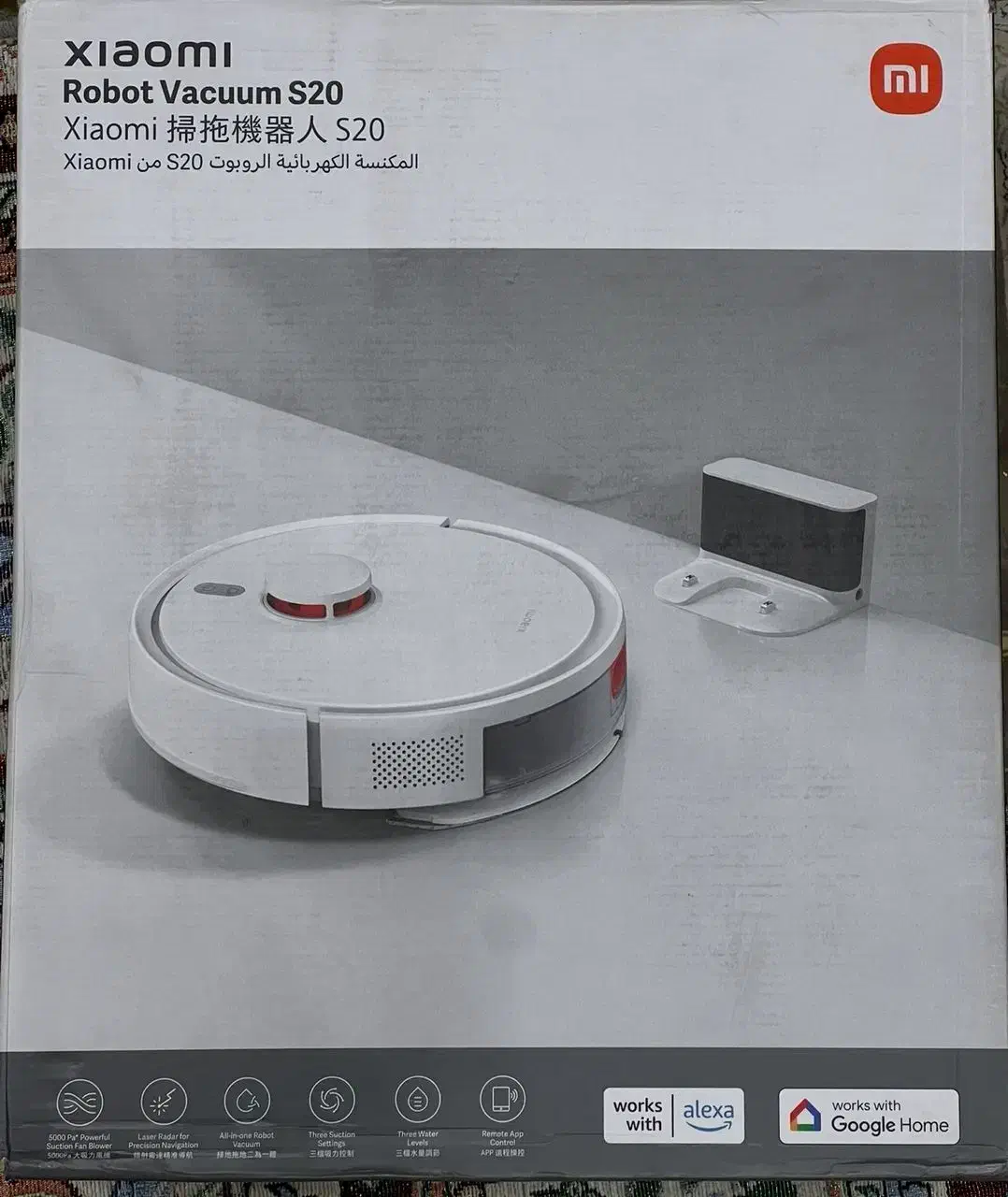 جارو رباتیک هوشمند شیائومی مدل Xiaomi Robot s20|جاروبرقی، جارو شارژی، بخارشو|ساری, |دیوار