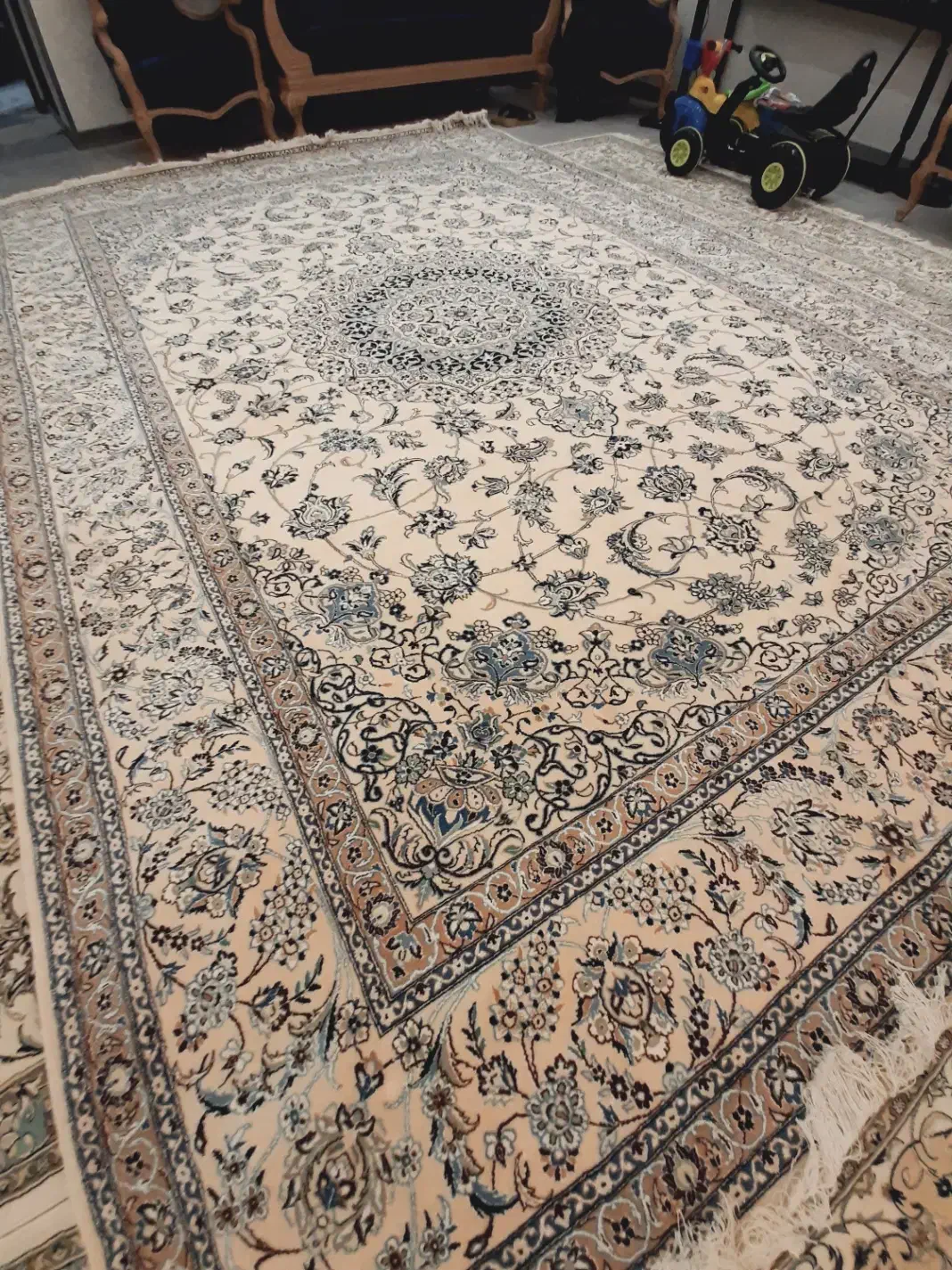 فرش دستباف نایینی|فرش|اصفهان, پروین|دیوار