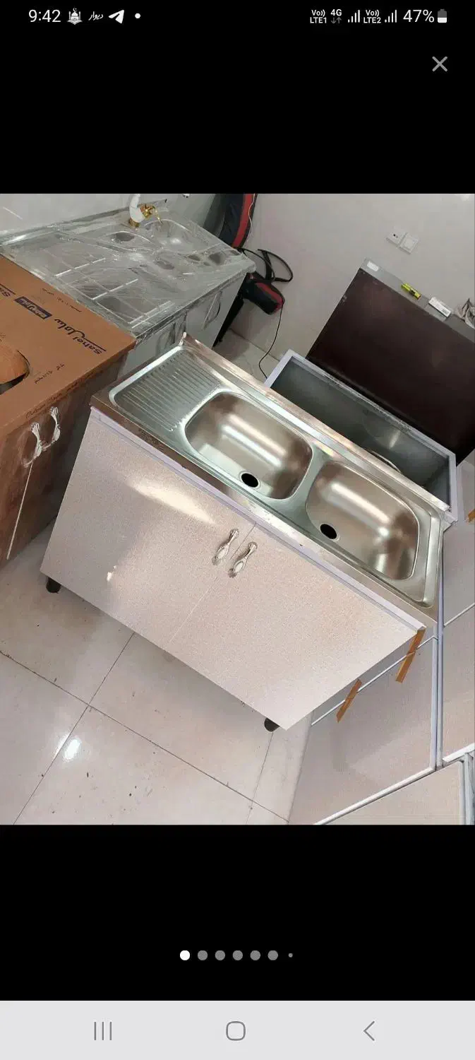 کابینت آماده فلزی زیر سینک زیر گازی هود جاق گاز|مصالح و تجهیزات ساختمان|تهران, تهرانسر شرقی|دیوار