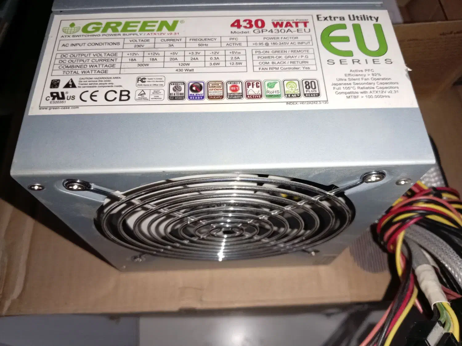 پاور 430 وات گرین|قطعات و لوازم جانبی رایانه|اصفهان, کردآباد|دیوار