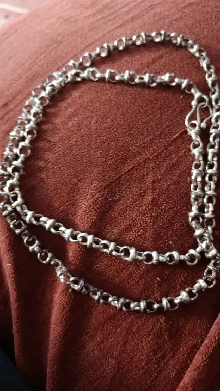 زنجیر نقره دزفولی.چهل نه خونه خط زیبا . .|جواهرات|خمینیشهر, |دیوار