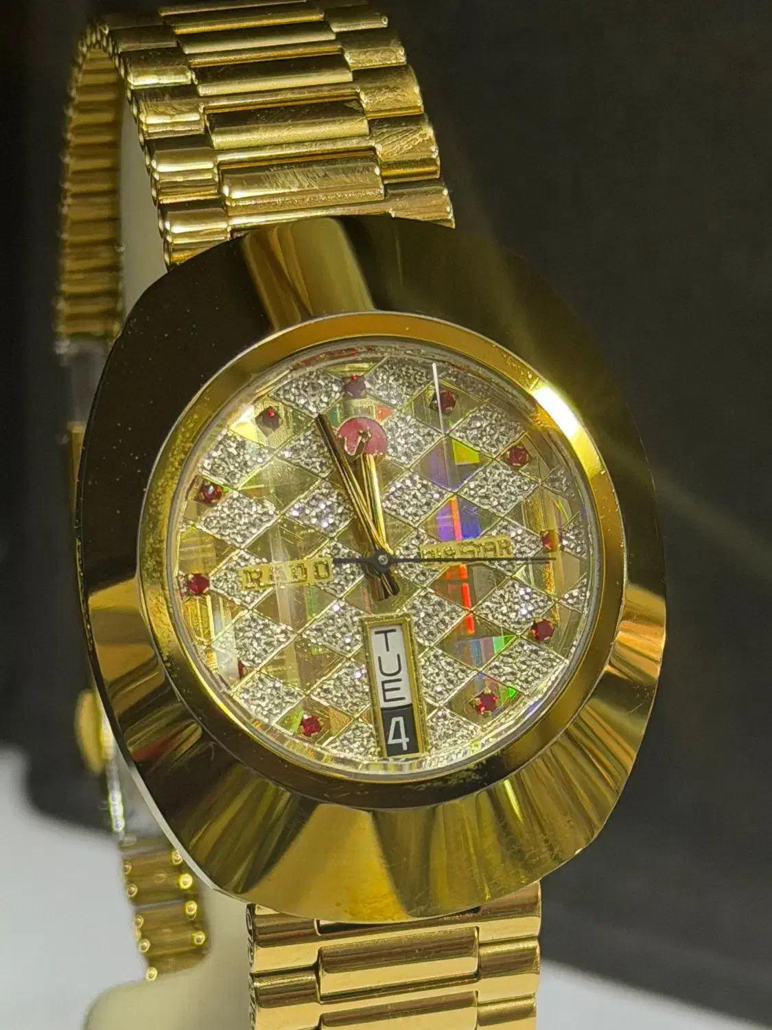 رادو مردانه صفحه شطرنجی نگین قرمز در حد آکبند|ساعت|بندرعباس, |دیوار