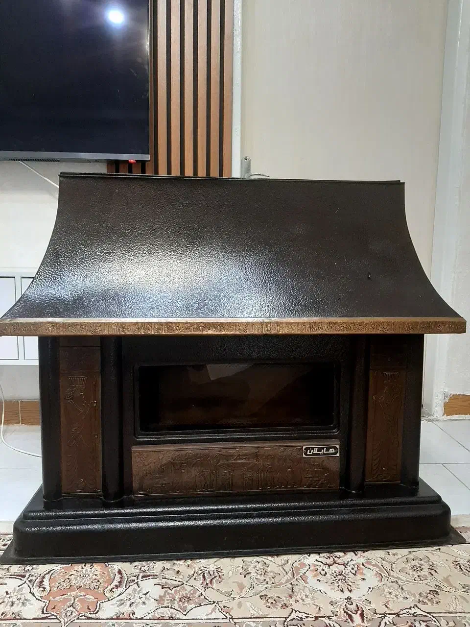 بخاری شومینه ای طرح هخامنشی|بخاری، هیتر، شومینه|رشت, حافظ آباد|دیوار
