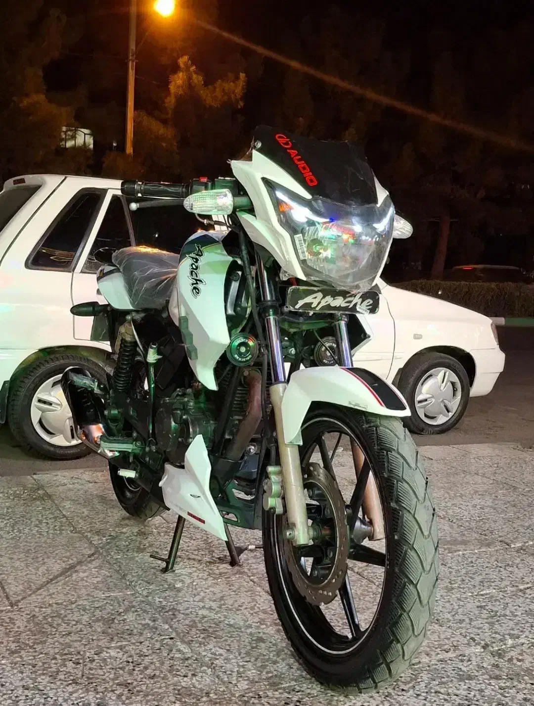 اپاچی. 180 طرح جدید مدل 89 مدارک تکمیل|موتورسیکلت|تربت‌حیدریه, آبشار|دیوار
