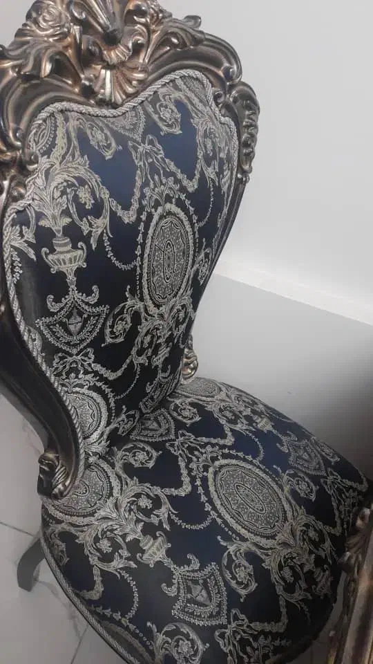 غذاخوری هشت نفره جنس عالی سالم ونو سرمه ای|میز و صندلی غذاخوری|خرم‌آباد, |دیوار