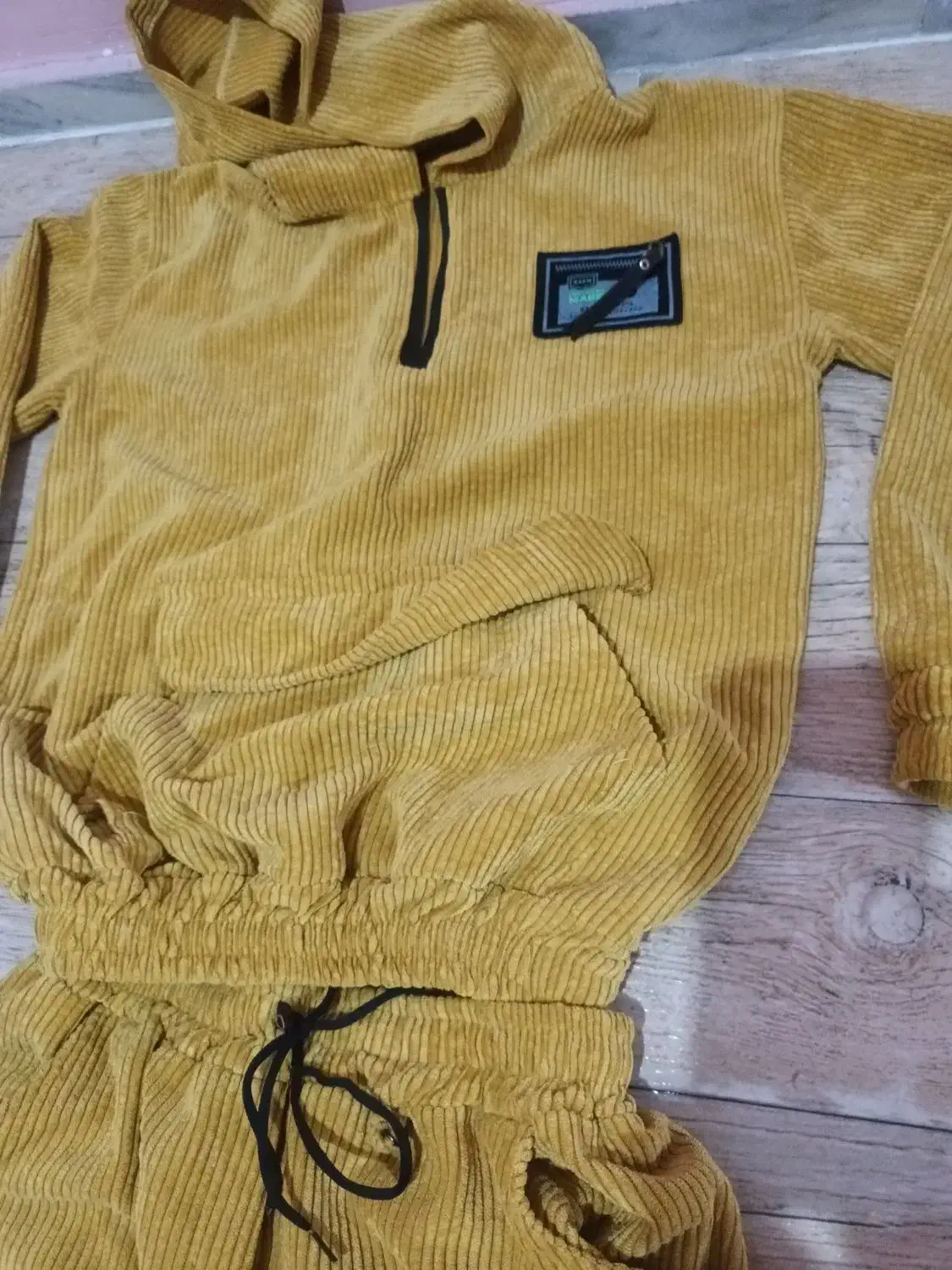 ست هودی شلوار مخمل کبریتی|لباس|مشکین‌دشت, |دیوار