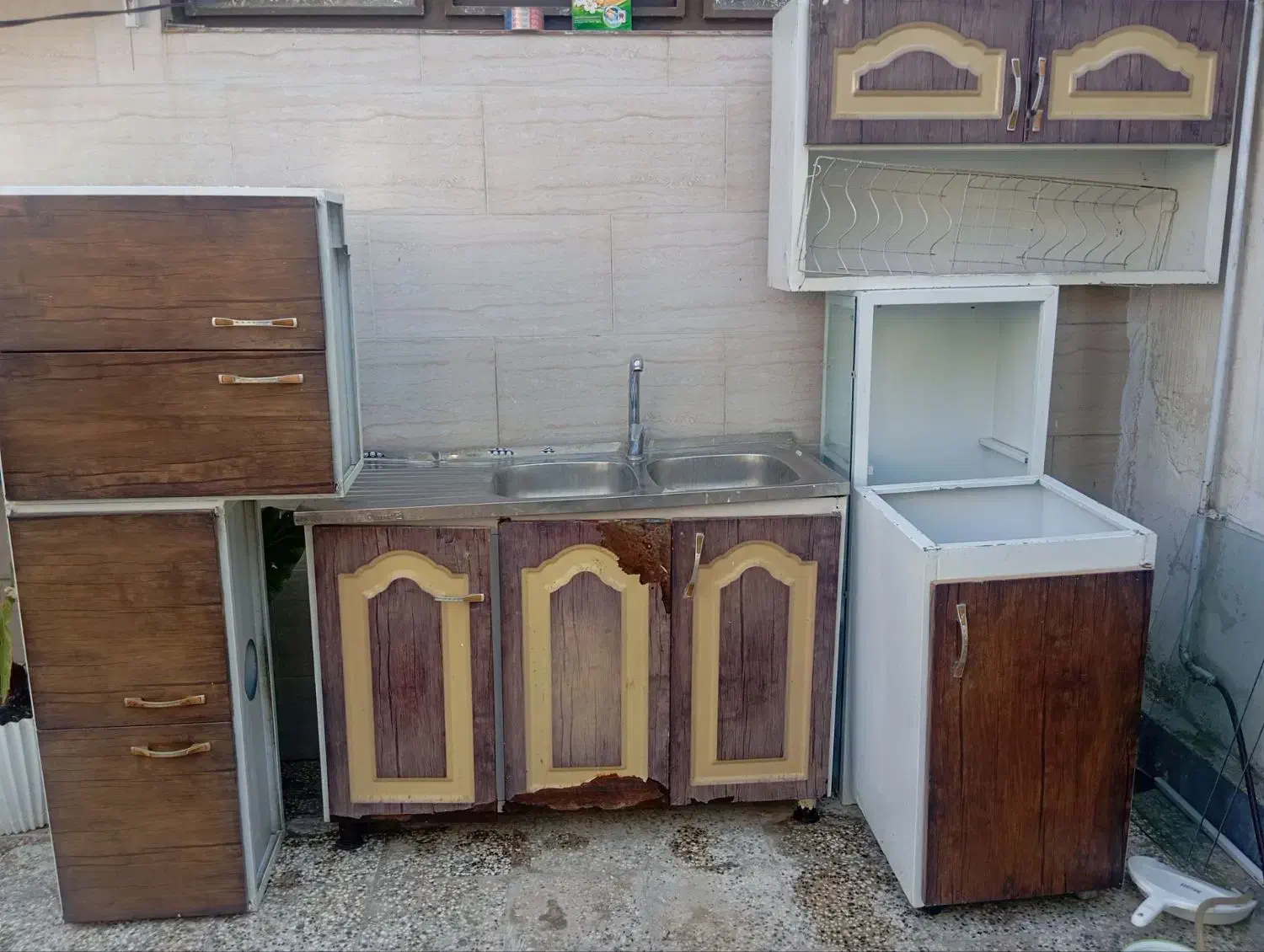 سینک کابینت شیر اب|مصالح و تجهیزات ساختمان|آزادشهر, |دیوار