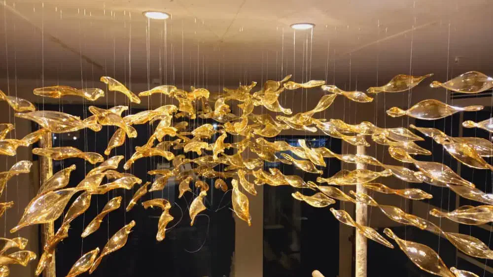 لوستر ویلایی مدرن لابی ووید ریزشی هتلی پاساژی|لوستر و چراغ آویز|تهران, قلهک|دیوار