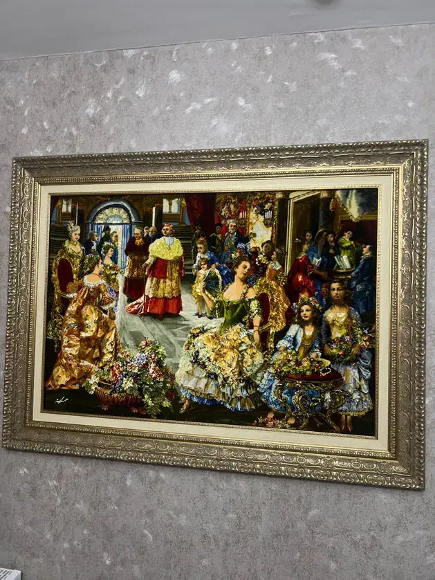 تابلو فرش دستبافت پاپ تبریز|تابلو فرش|مشهد, الهیه|دیوار