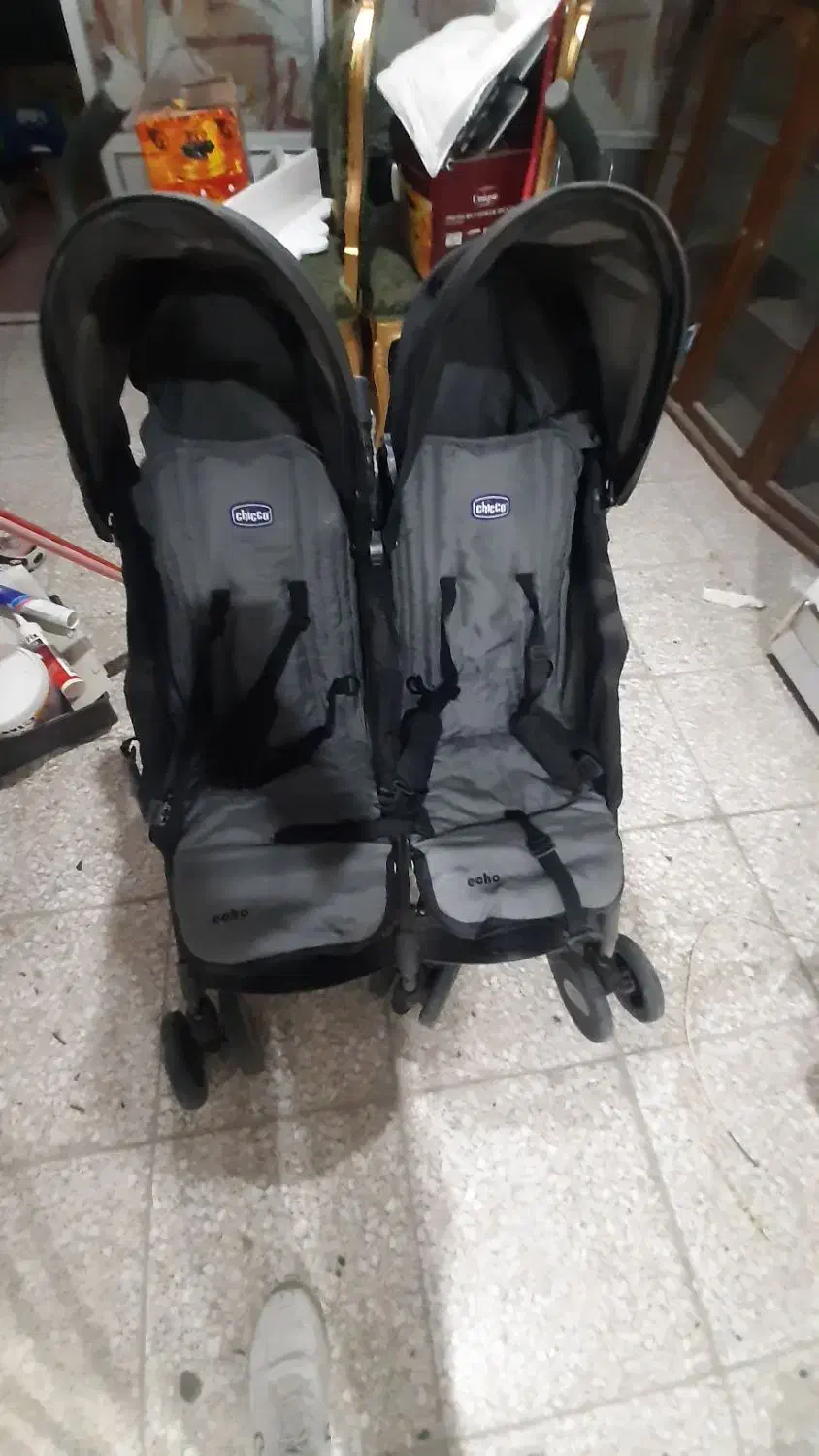 کالسکه دوقلو چیکو و...|کالسکه و لوازم جانبی|یزد, |دیوار