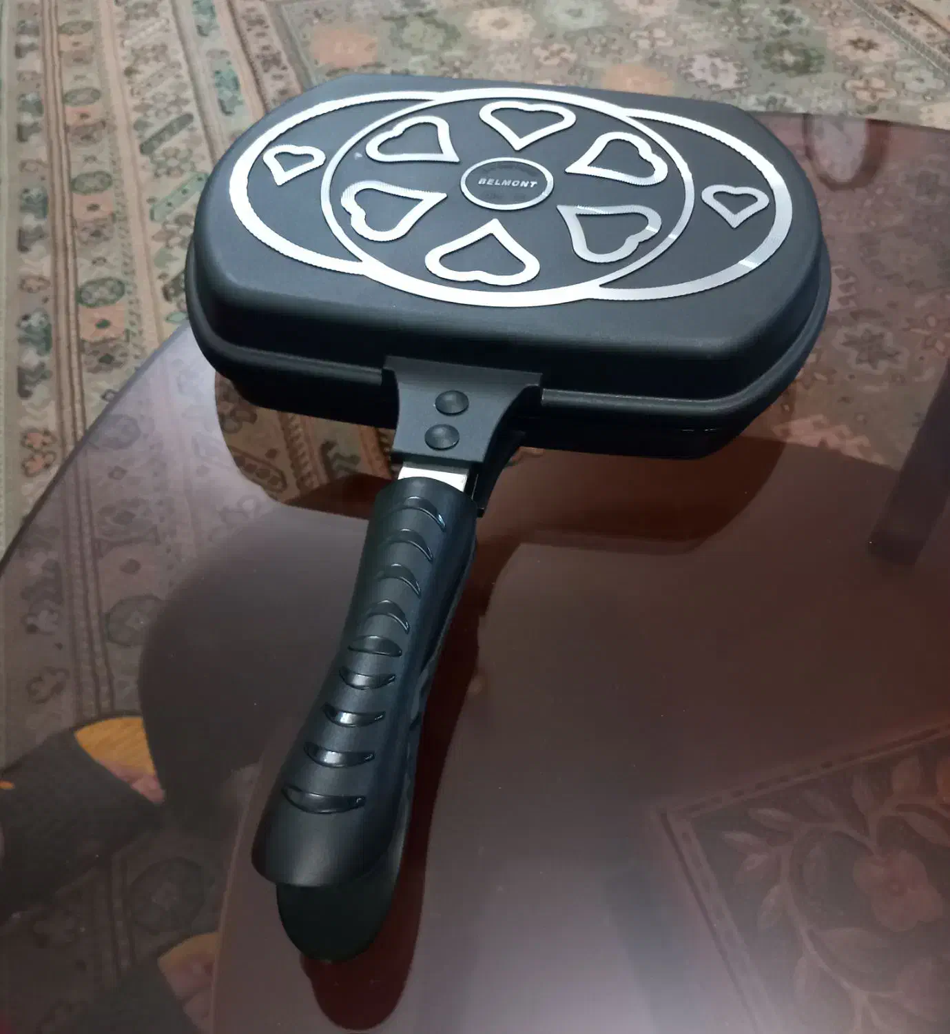 ماهیتابه چدن دو طرفه مارک( بلمونت BLMONT ) 20x28|ظروف پخت‌وپز|پرند, فاز ۵|دیوار