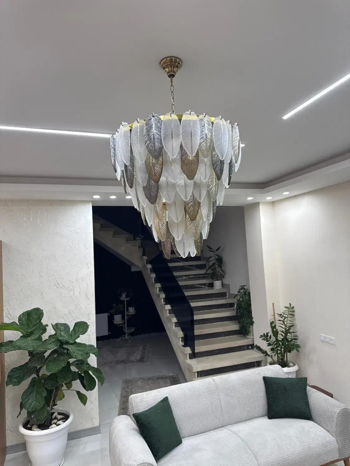 لوستر کلاسیک مدرن مینیمال|لوستر و چراغ آویز|آمل, |دیوار