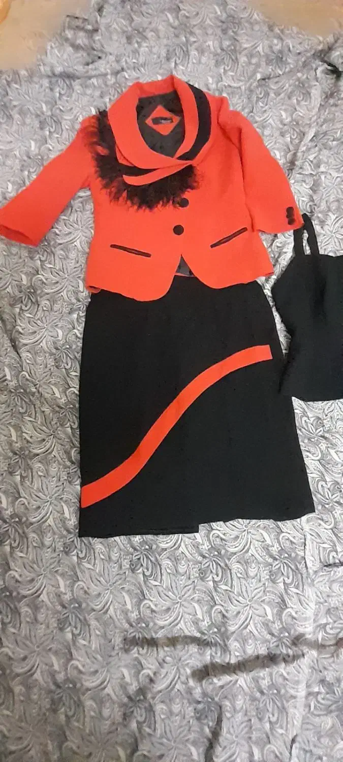 دودست کت ودامن قرمز یلدایی|لباس|یزد, |دیوار