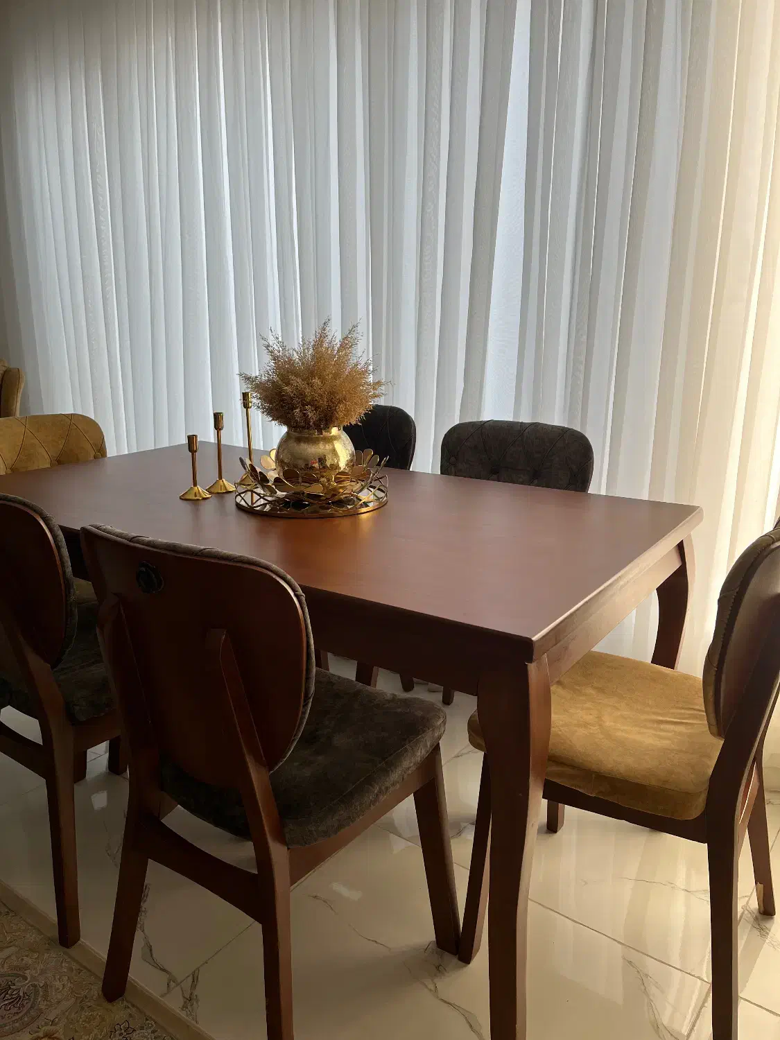 نهار خوری شش نفره|میز و صندلی غذاخوری|سنندج, |دیوار