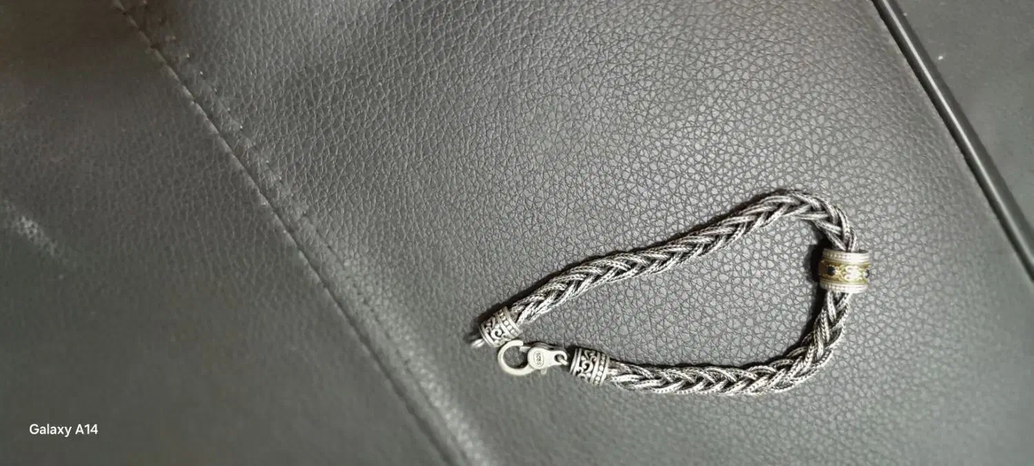 دستبندو گردنبند نقره تایلندی۲۶گرم و۲۶گرم|جواهرات|دهدشت, |دیوار