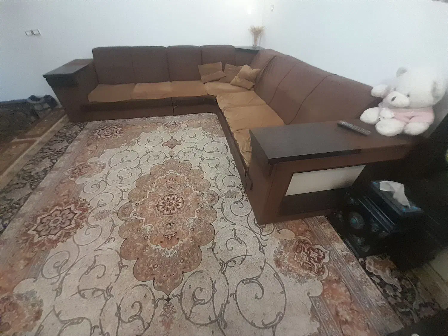 مبل ال راحتی ومیز جلو مبلی|مبلمان خانگی و میز عسلی|محمدیه-قزوین, |دیوار