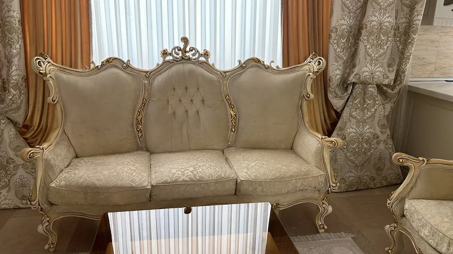 مبل استیل ۹ نفره سالم و زیبا و قوی|مبلمان خانگی و میز عسلی|تهران, سازمان برنامه شمالی|دیوار