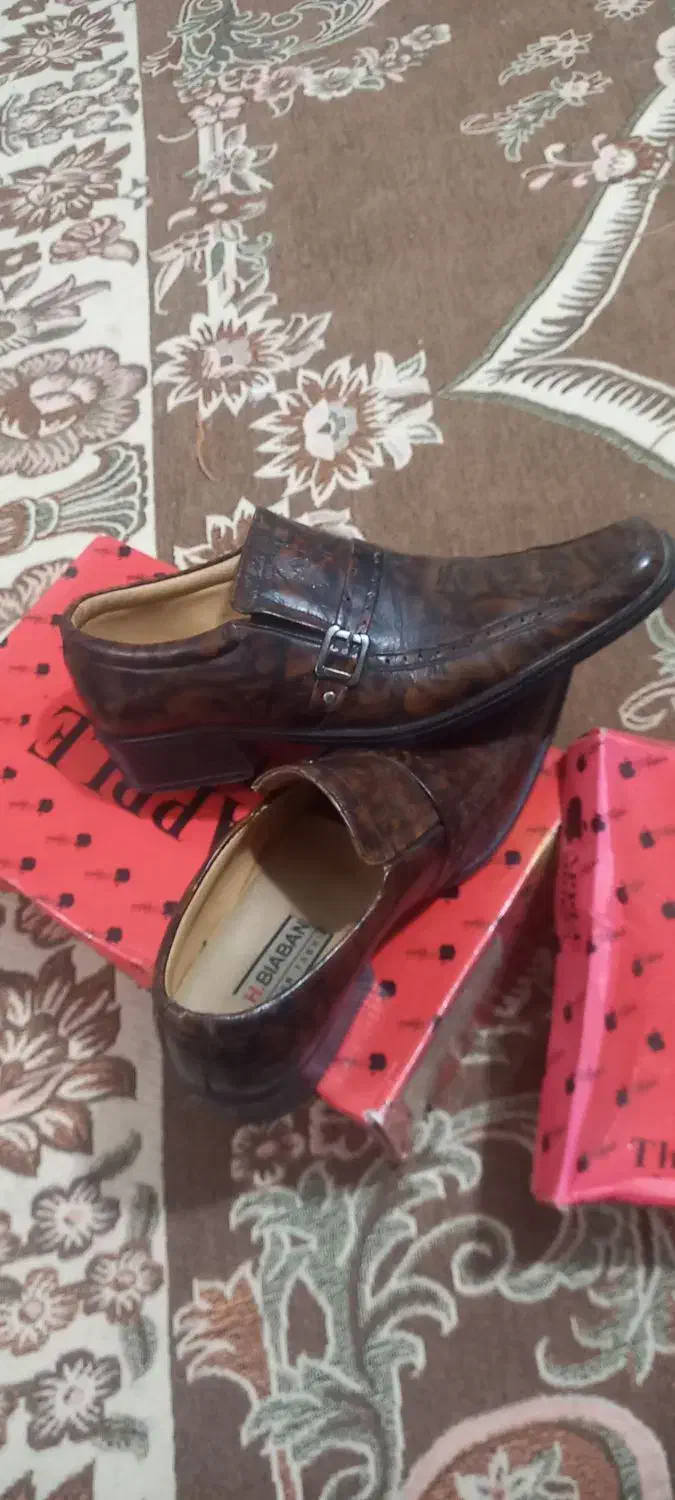 کفش مجلسی چرم|کیف، کفش، کمربند|رشت, معلم|دیوار